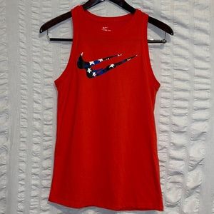 Nike Tee Red Patriotic Tank Top
